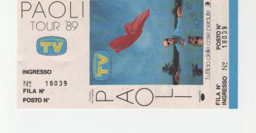 Gino Paoli 12 maggio 1988 Milano palatrussardi