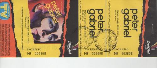 Peter Gabriel Milano 5 luglio 1983