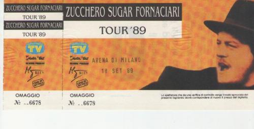 Zucchero 19 settembre 1989Arena di Milano
